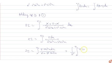 `int_0^pix/(a^2cos^2x+b^2sin^2x)dx`