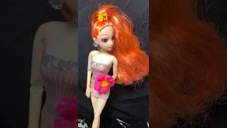 64 DIY trang phục búp bê : đầm thun body hồng #diy #dolls #barbie #bupbe #shorts