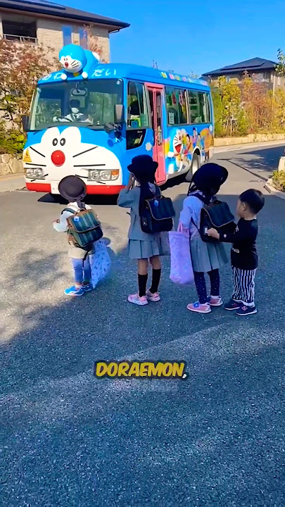 You Won't Believe These Adorable School Buses in Japan! 🤯 #shorts