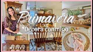 PRIMAVERA 2024 DECORACIÓN DEL COMEDOR/ idea para decorar tu comedor/ spring home decor