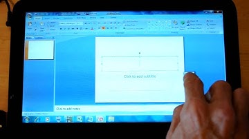 EXOPC: Multi-task, Multi-touch, Windows 7, Office, UI Layer, games.