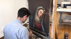 Fine Art Conservator Restores Amazing 700 Year Old Paintings