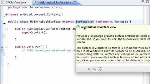 Android Application Development Tutorial   68   Setting up Animation Thread