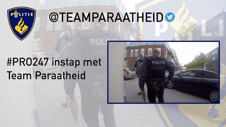 Politie #PRO247 instap met Team Paraatheid