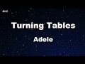 Turning Tables - Adele Karaoke 【No Guide Melody】 Instrumental