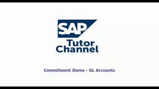 commitment items gl accounts
