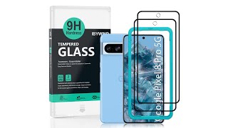 Google Pixel 8 Pro 5G Tempered glass ibywind Protector With Easy Install Kit &amp; Camera Lens Protector