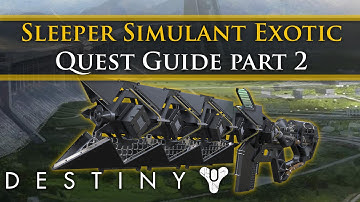 Destiny - How to get the Sleeper Simulant Exotic Heavy weapon Part 2
