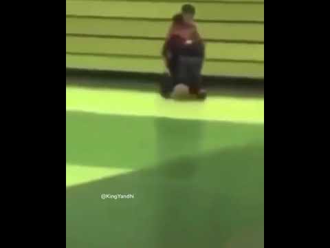 Falling wheelchair kid