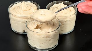 Banana mousse dessert in 5 minutes! The best Italian dessert I