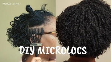 How To Install Micro Locs - Quick Tutorial - Two Strand Twist Method - Loc Journey - Microlocs