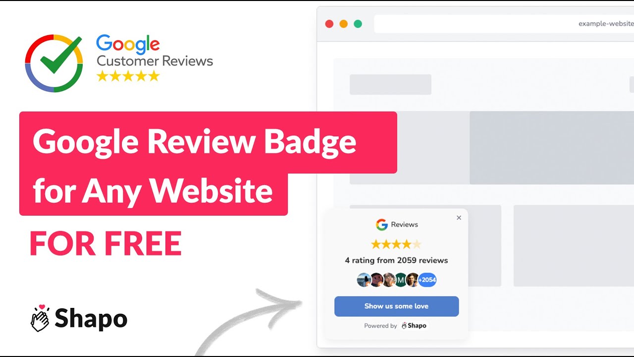 Create & Embed  a Free Google Review Badge for Your Website and Business 
