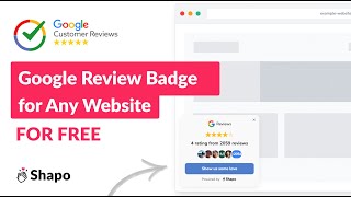 Create & Embed  a Free Google Review Badge for Your Website and Business #googlereviews #freetool