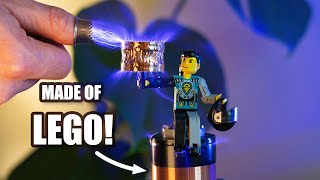 Shocking Myself With a Tesla Coil Made of Lego