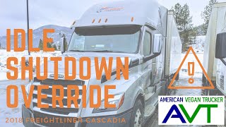 Idle Override on 2018 Freightliner Cascadia