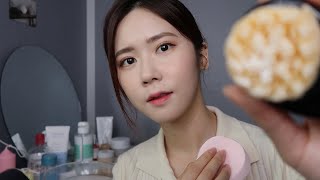 ASMR[NoTalking]Removing Your Make-up & Doing Your Skincare