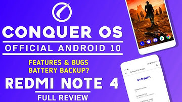 Official Conquer OS 3.6 Rom For Redmi Note 4 | Android 10 | Features & Bugs | Full Review