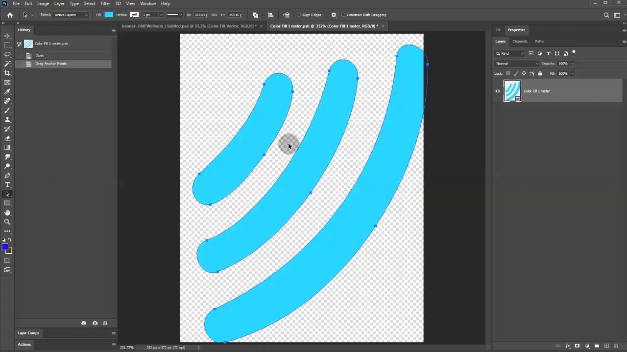 Edit A Vector Mask In Adobe Photoshop How To Youtube