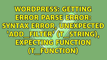 Getting error Parse error: syntax error, unexpected 