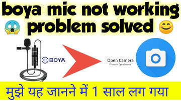 Open camera best setting | boya mic not working in android smartphone problem solved | boya mic use