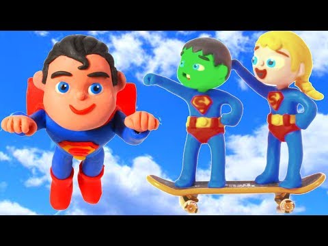 kids-wearing-superman-costumes-❤-cartoons-for-kids