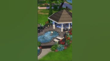 How to build a round pool in Sims 4 #sims4 #game #thesims4 #sims4build #sims #shorts #pool