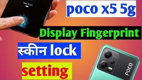 Poco x5 in display fingerprint setting / Poco x5 me display fingerprint lock Kaise lagaye / Poco x5