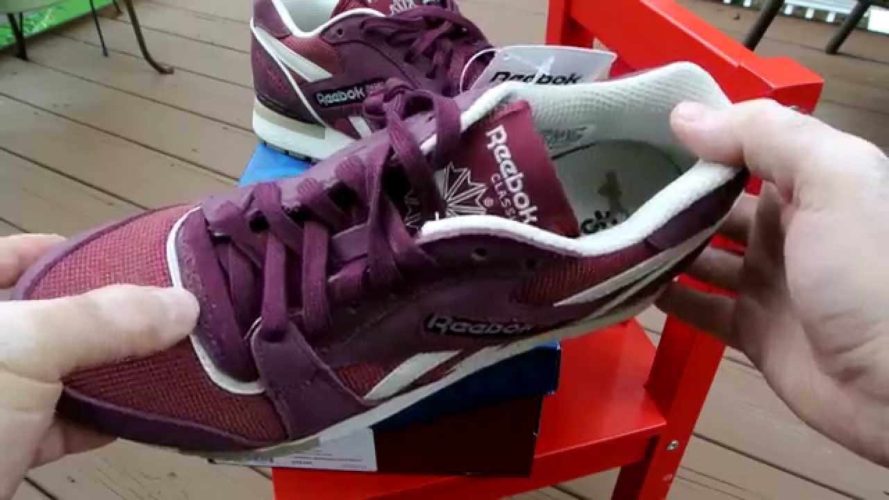 reebok classic nylon burgundy