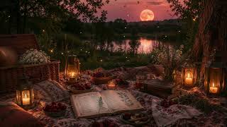 Cozy Witch's Strawberry Moon Picnic 🌕 | Dark Cottagecore Summerween Ambience | Nature Sounds Only