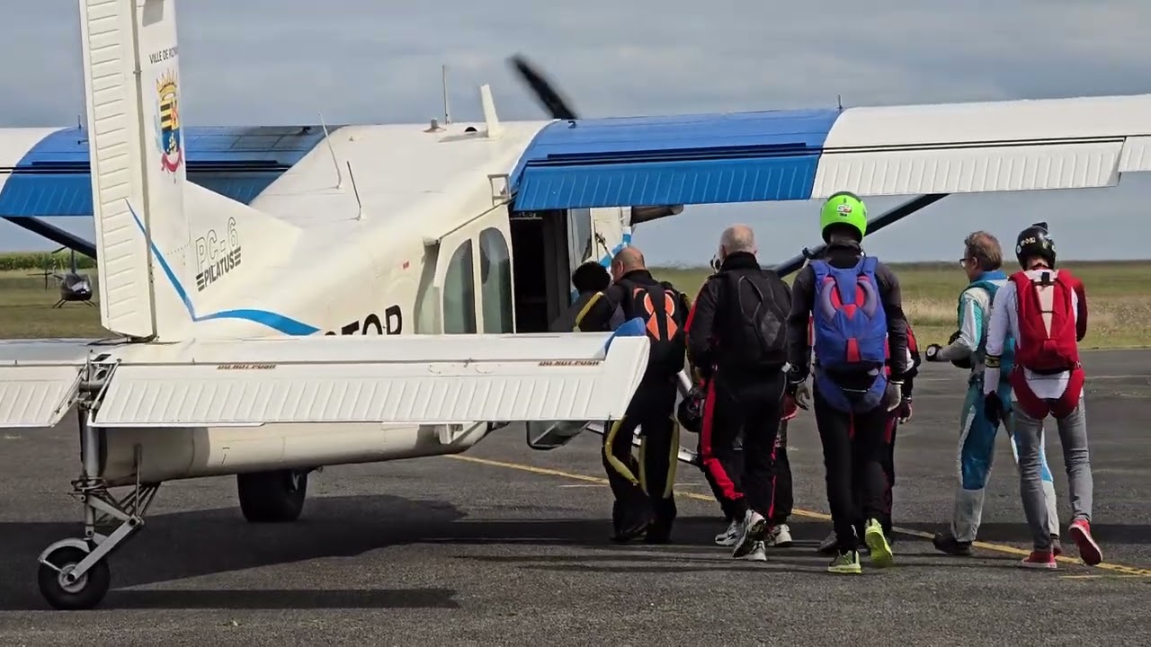 Saut en parachute Royan, août 2024.-