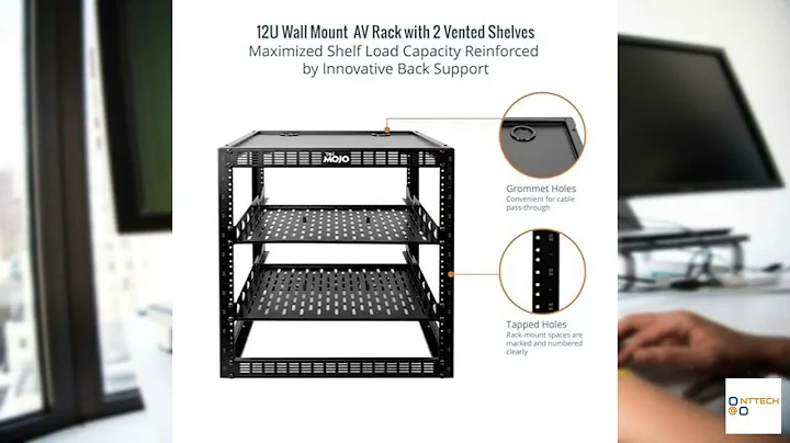 Review - TECMOJO 12U Open Frame Network Rack for IT & AV Gear, AV Rack Floor Standing or