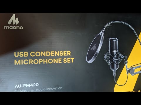 Maono Au-pm 420 microphone unboxing 2022 / mauno microphone unboxing new video