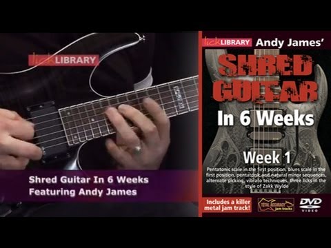 Shred Guitar Lessons In Six Weeks With Andy James Lick Library