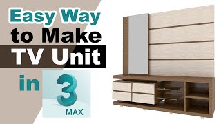 TV Unit Design | 3Ds Max Tutorial in Hindi | Allrounder Bhai