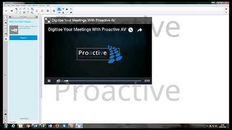 SMART Notebook  - Adding a YouTube Video