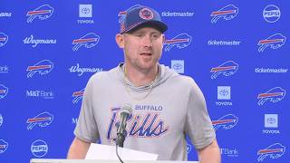 Buffalo Bills Coach Joe Brady Speaks To The Media Before Bills Practice
