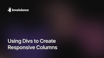 Using Divs to Create Responsive Columns