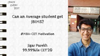 Я среднестатистический студент, могу ли я поступить в JBIMS? | Правда о MBA-CET | Курс CET Джигара Пареха