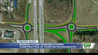 Drivers to see changes during construction of roundabouts