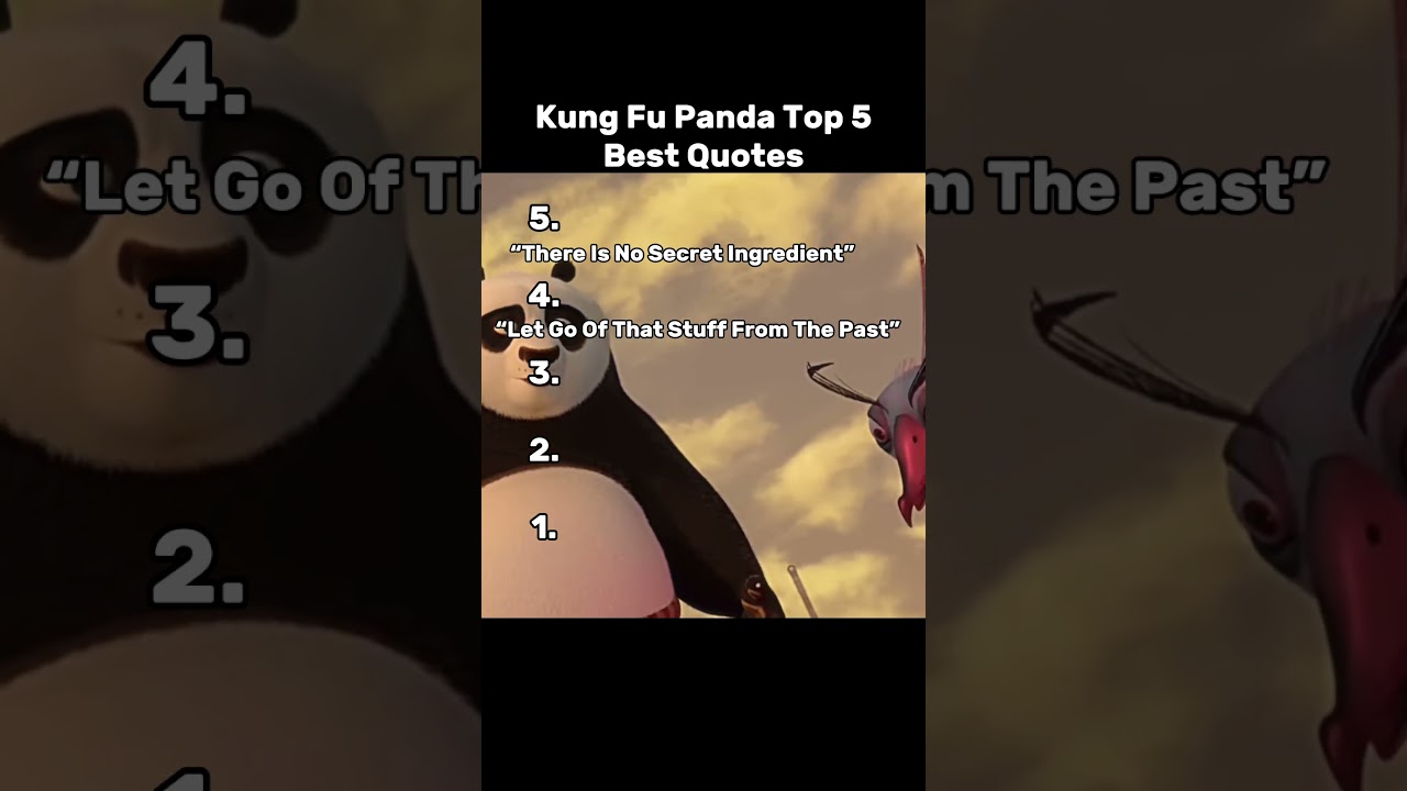 Kung Fu Panda Top 5 Best Quotes 