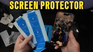 MOBOSI 3 Pack for iPhone 17 Pro Screen Protector, Auto Alignment Tray