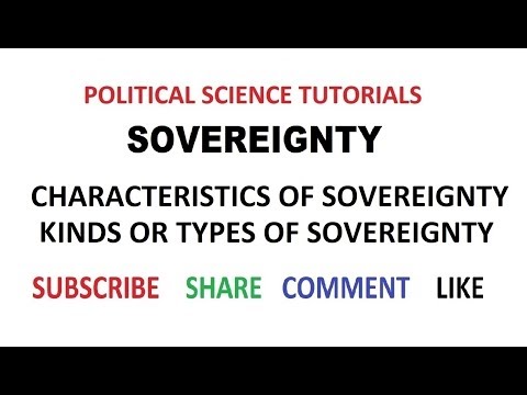 Videó: A szuverenitás jellemzői?