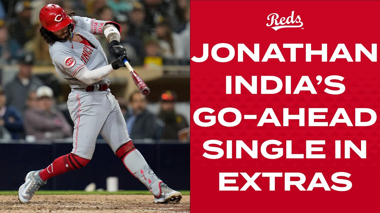 Jonathan India hits go-ahead single in the 10th inning at San Diego 