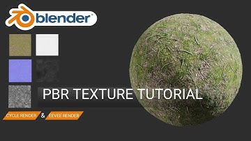 BLENDER: How to use PBR texture in Blender tutorial
