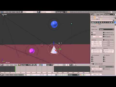 Blender 2.6 Tutorial - Game Engine Physics - Part 6