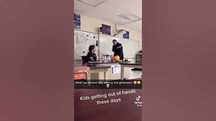 Kid in School Thinks He's Andrew Tate
