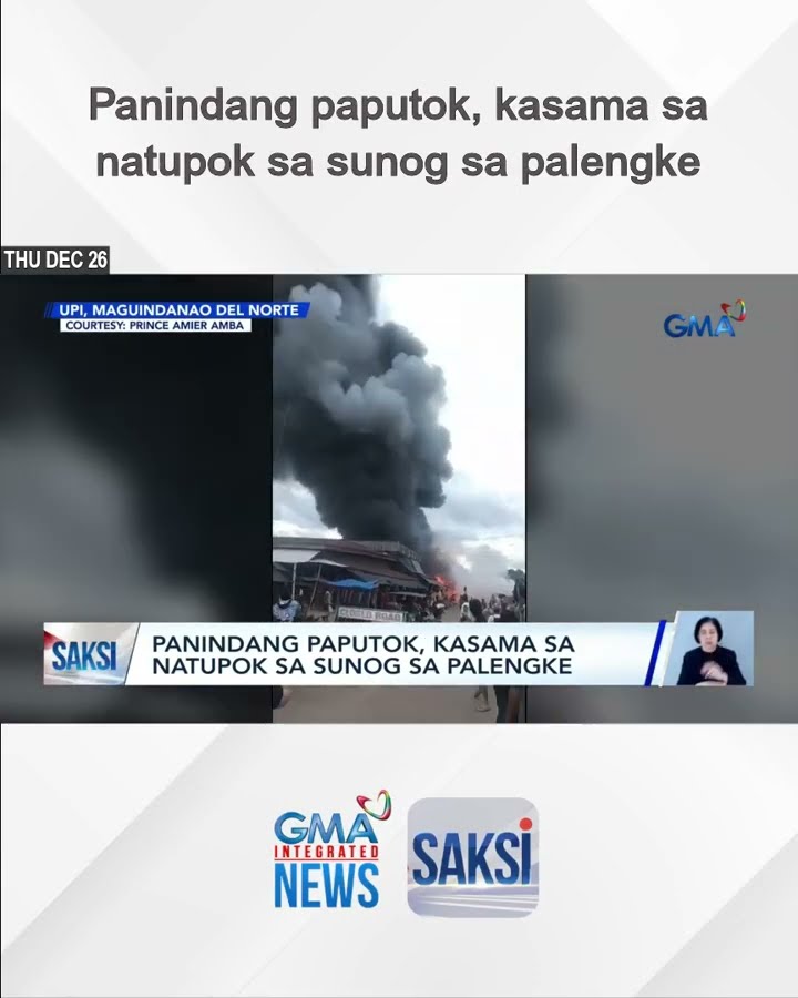 Panindang paputok, kasama sa natupok sa sunog sa palengke | Saksi