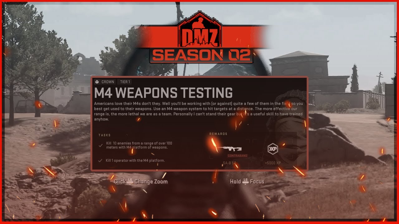 DMZ "M4 Weapons Testing" Quick Guide YouTube