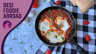 Easy Shakshuka Egg Recipe - Poached Egg in Tomato Sauce Recipe | Best Breakfast Recipe