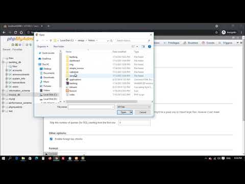 how to import database in phpmyadmin